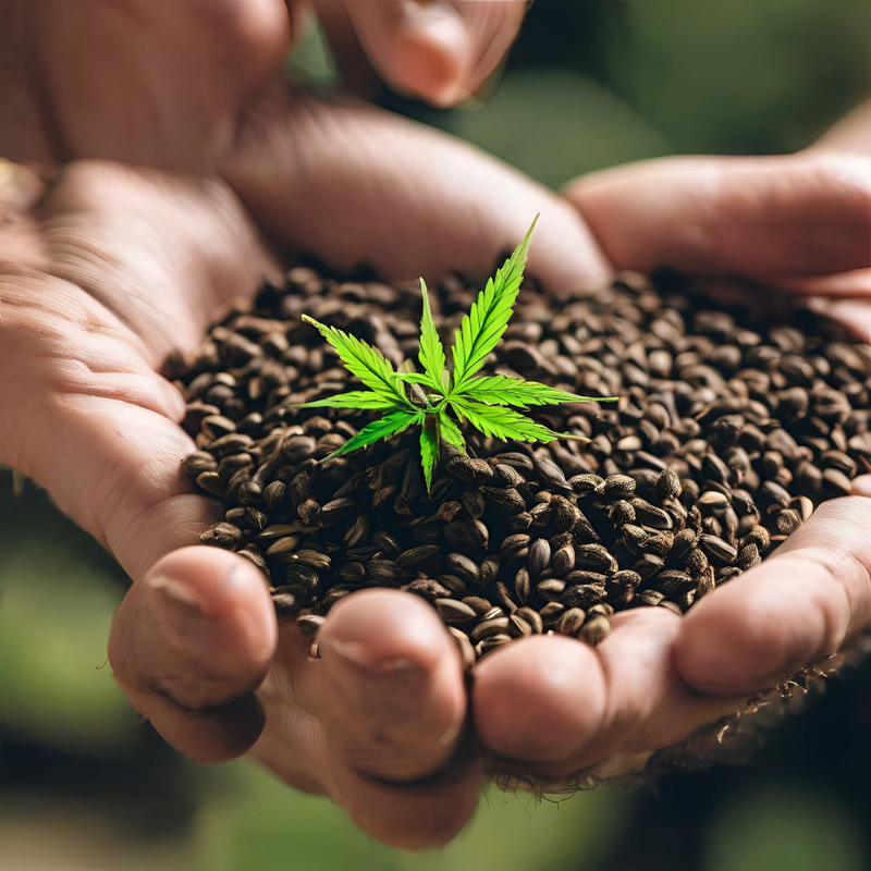 feminisierte Hanfsamen als Sammlerartikel, Produktverpackung