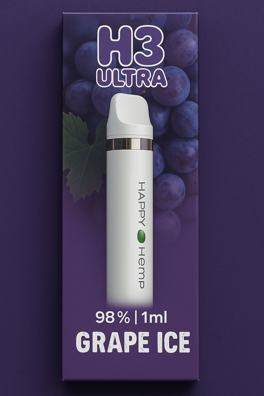H3 Ultra Blueberry Blast Vape 98% – Happy Hemp