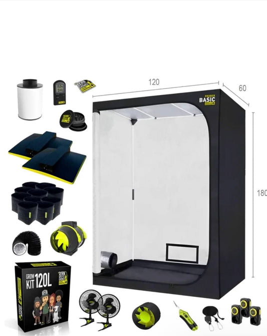 Growbox Komplettset 120x60x180 cm – Premium Grow Kit 120L – Alles inklusive